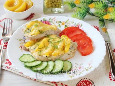 Новый взгляд на праздничное меню: мясное блюдо с фруктами