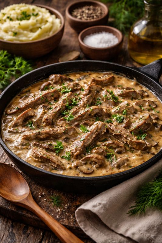 Как приготовить идеальный бефстроганов: секреты успеха