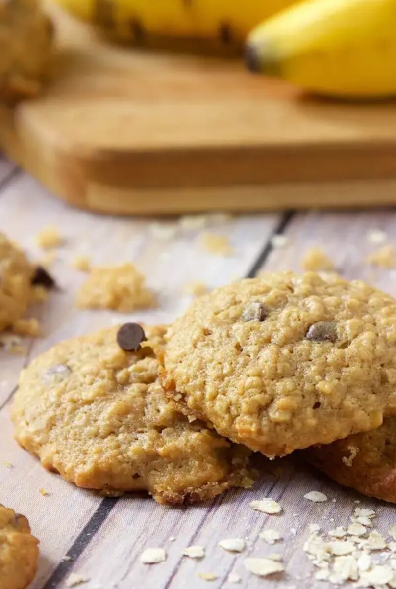 Ароматное банановое печенье для рождественского поста