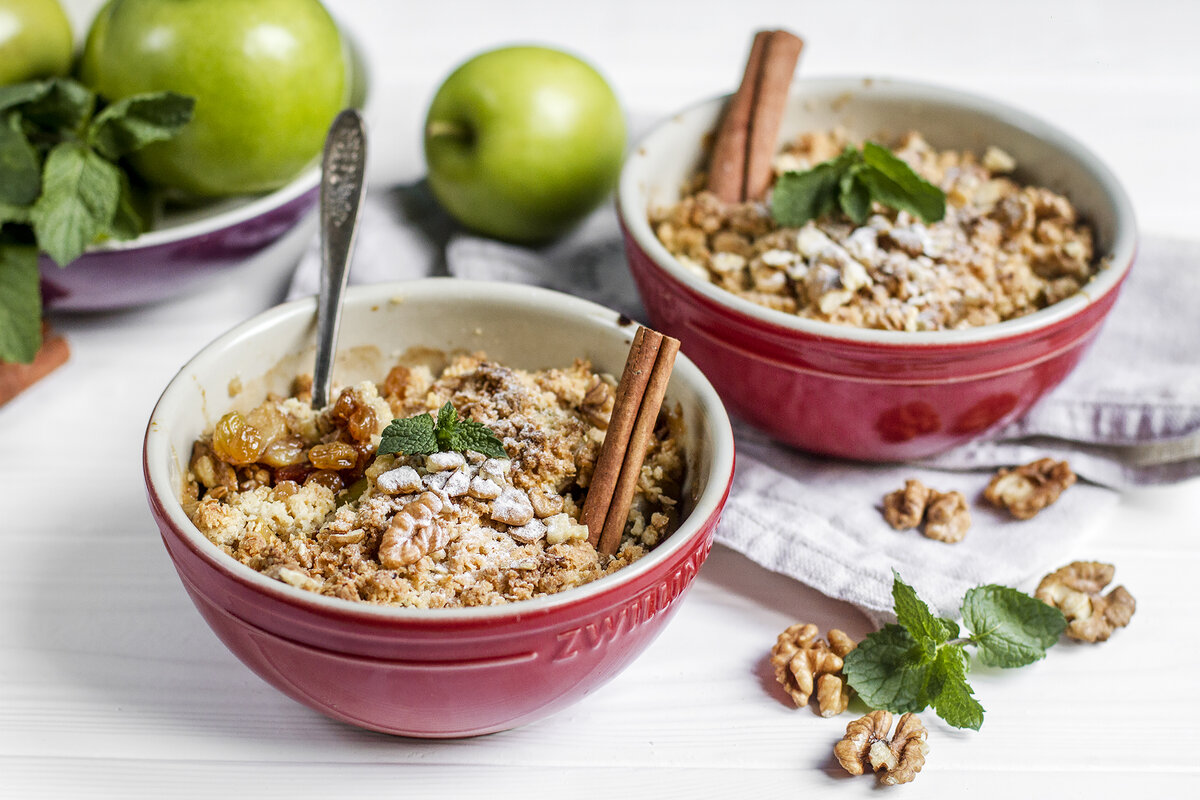 Как приготовить идеальный английский яблочный крамбл