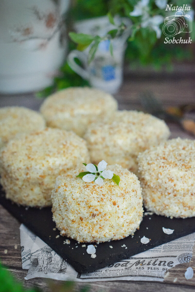 Пирожное Нежность: волшебство ванильного бисквита и сливочного крема