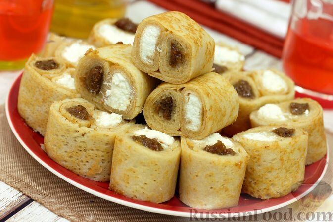 Непривычные блины: от рулетов до горошка