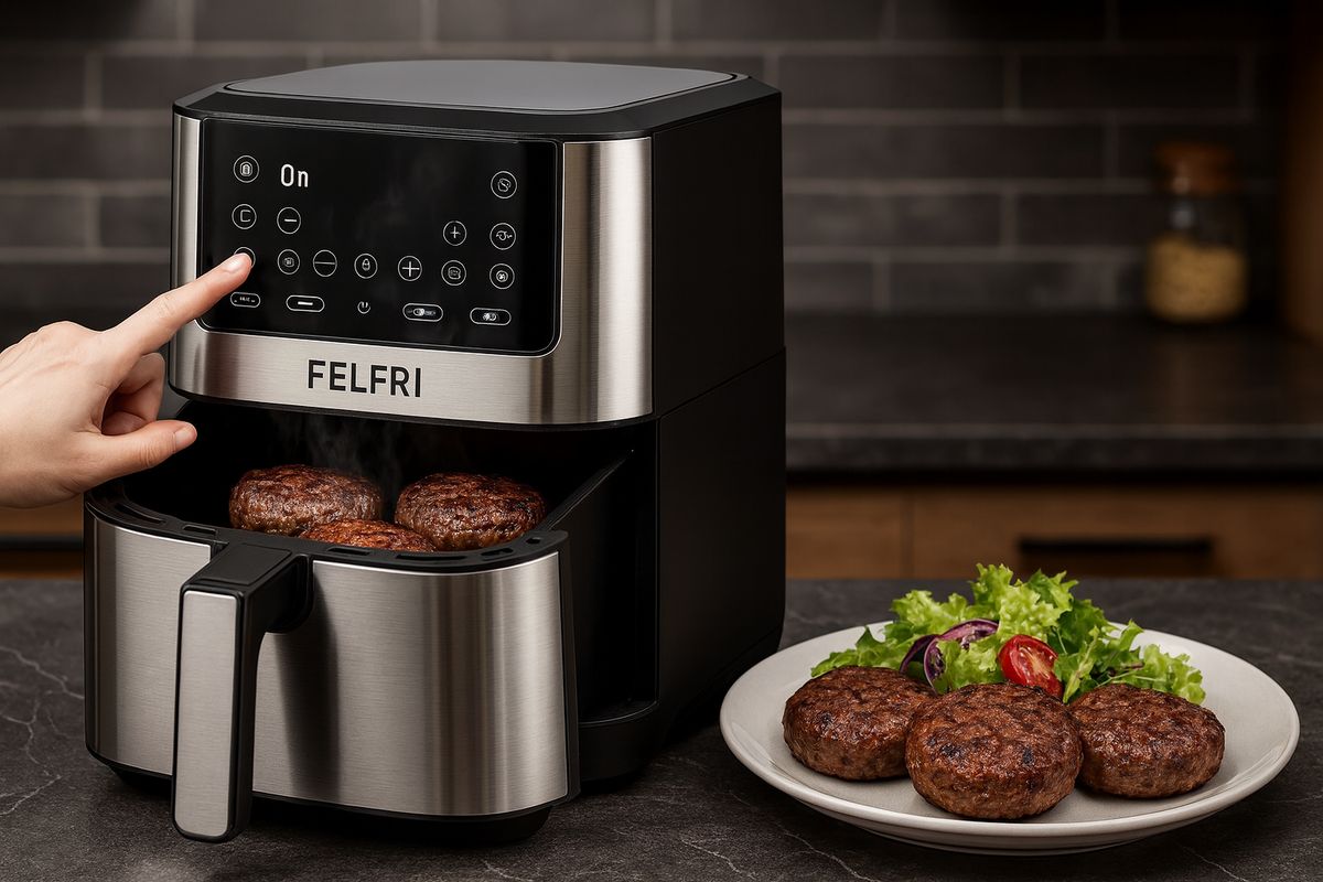 Приготовление котлет в аэрогриле без брызг и лишнего масла