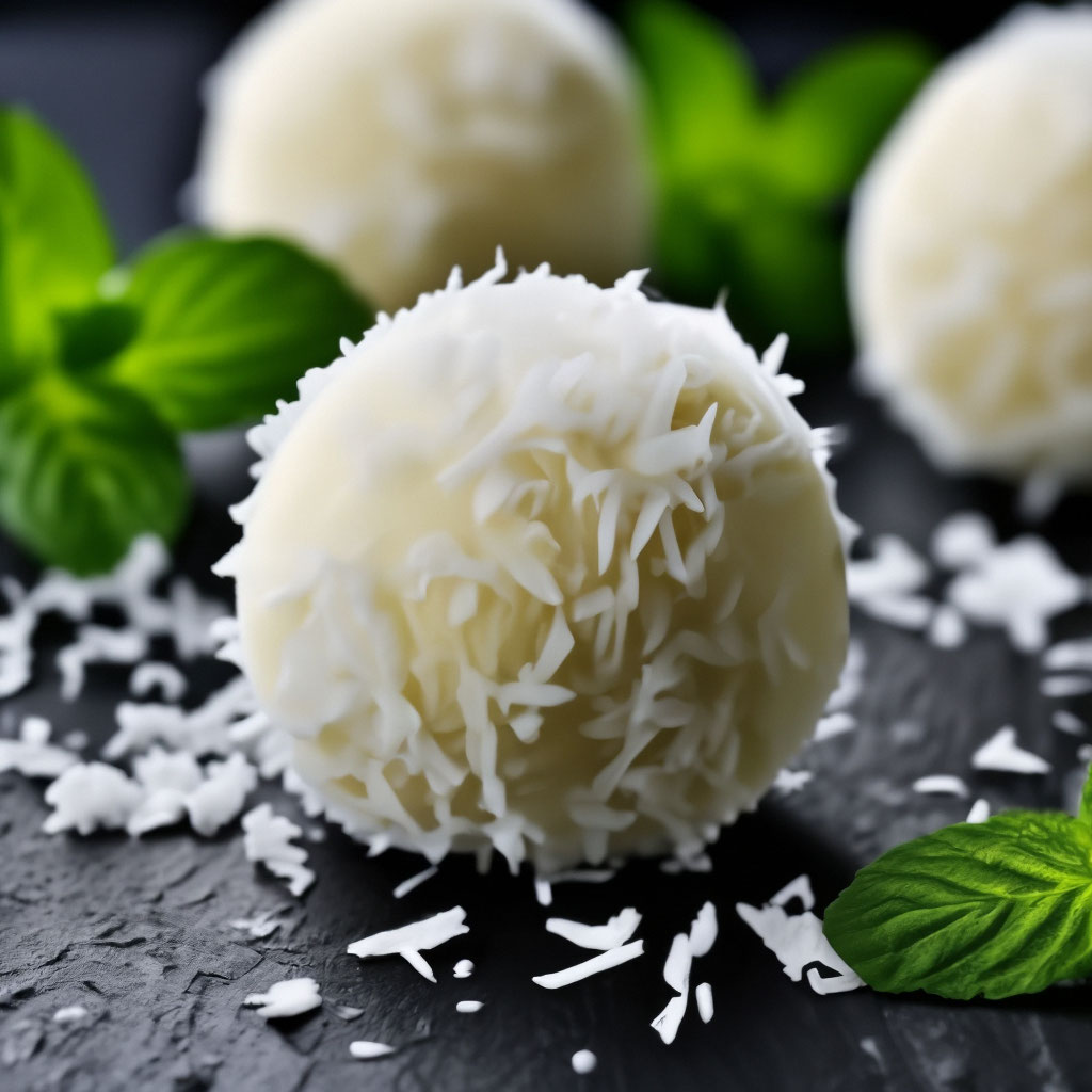 Трюфели с белым шоколадом и кокосом