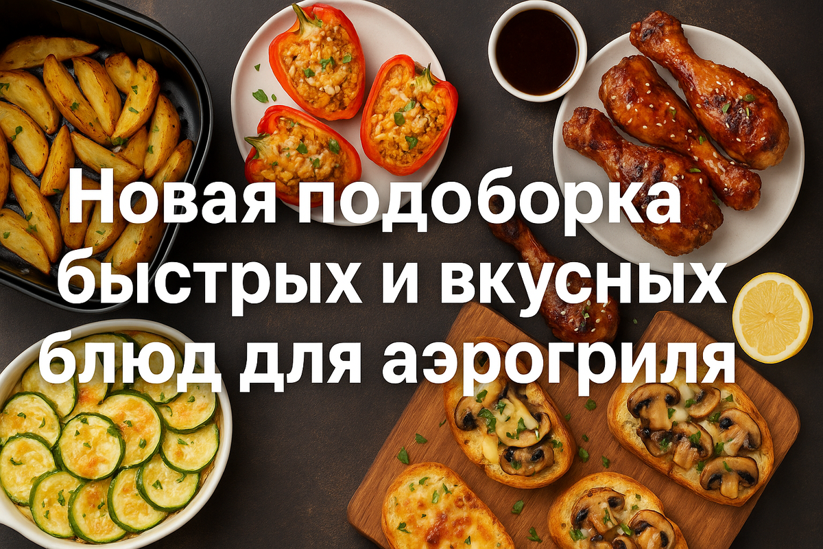 Вкусные блюда на скорую руку: новые рецепты для аэрогриля