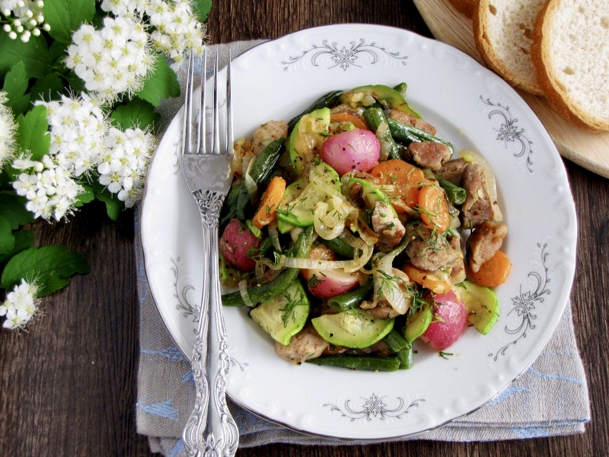 Индейка с овощами: вкусное и полезное сочетание весны