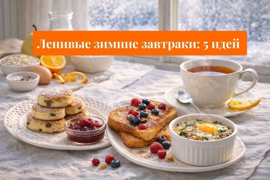 Нежные завтраки для зимних выходных: 5 идей для медленного утра
