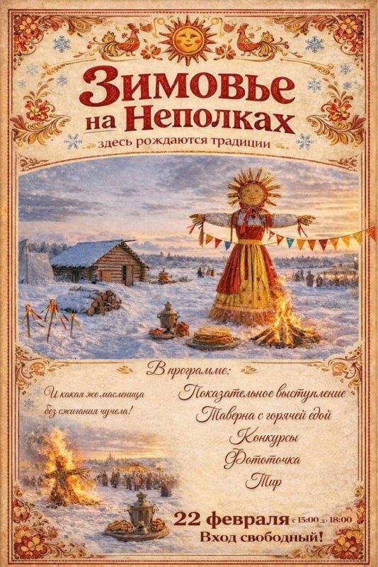 Масленица в Курске: праздника на фестивале исторической реконструкции «Зимовье на Неполках»