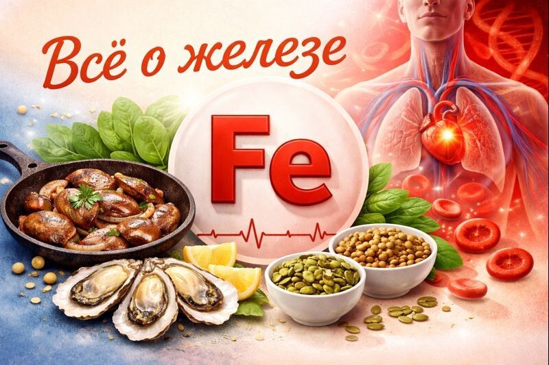 Дефицит железа: как восполнить без лекарств